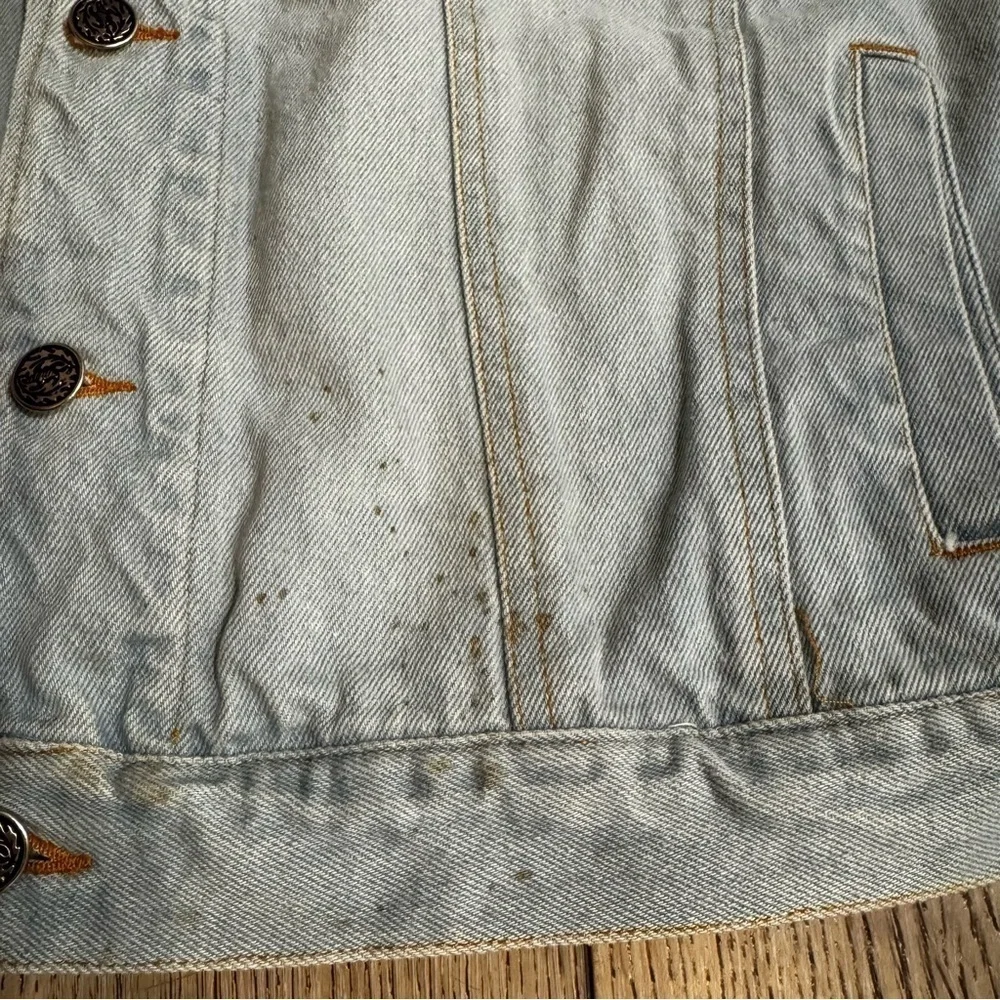 Vintage Workshop Authentic Collection cotton denim jean work jacket button up M.